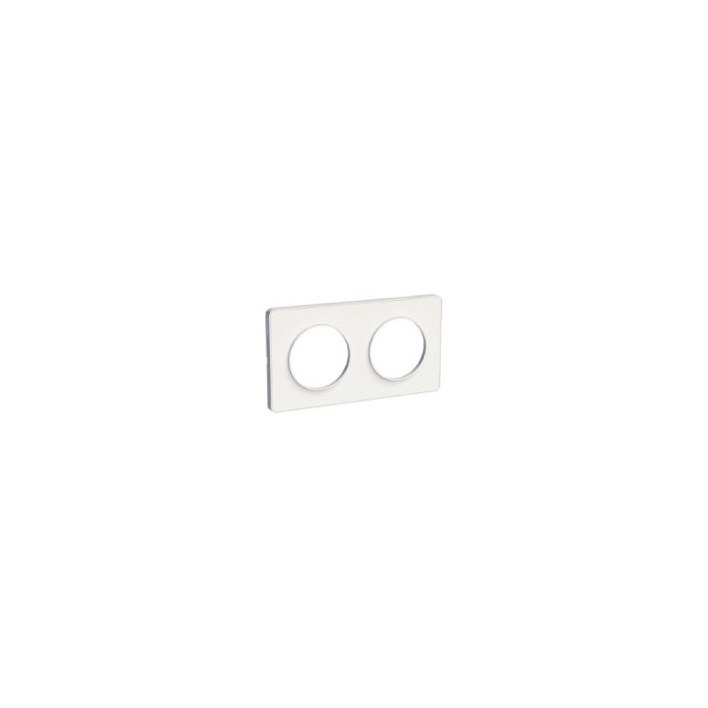 Schneider Electric Plaque murale moyenne Plus 2 prises, blanc mat | Home Depot Canada
