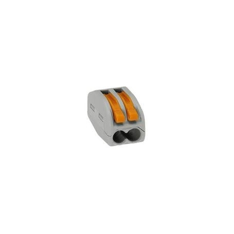 BORNE DE CONNEXION WAGO 2 x 0,08-4 MM² FILS SOUPLE OU RIGIDE - Borne rapide