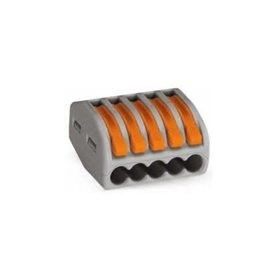 BORNE DE CONNEXION WAGO 5 x 0,08-4 MM² FILS SOUPLE OU RIGIDE BORNE DE CONNEXION WAGO 5 x 0,08-4 MM² FILS SOUPLE OU RIGIDE