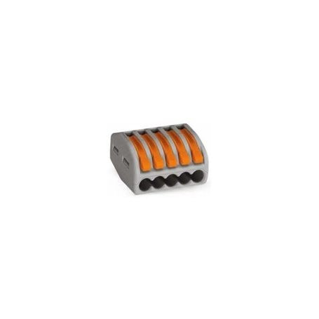 BORNE DE CONNEXION WAGO 5 x 0,08-4 MM² FILS SOUPLE OU RIGIDE