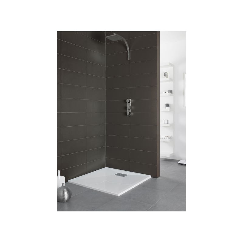 Receveur De Douche Ceramique 90x90 Waterline Couleur Blanc