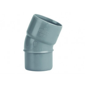 COUDE PVC MALE-FEMELLE 22°30 Ø 40 COUDE PVC MALE-FEMELLE 22°30 Ø 40