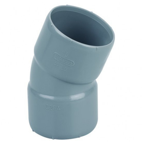 COUDE PVC FEMELLE-FEMELLE 22°30 Ø 40