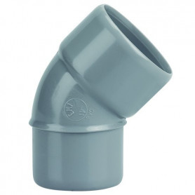 COUDE PVC MALE-FEMELLE 22°30 Ø 40 - Ø 40 - Baignoire