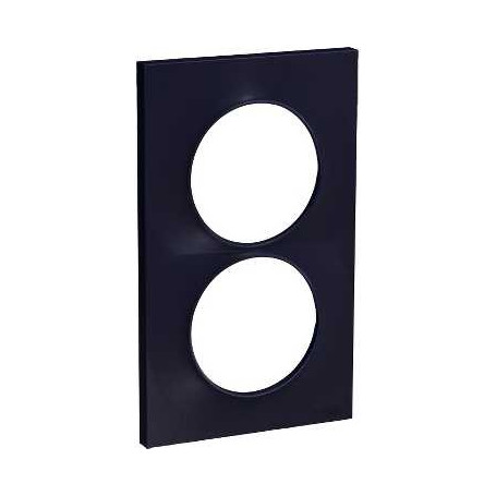 PLAQUE 2 POSTES ODACE ANTHRACITE - VERTICAL