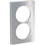 PLAQUE 2 POSTES ODACE ALUMINIUM MARTELE - VERTICAL