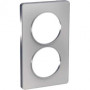 PLAQUE 2 POSTES ODACE ALUMINIUM  - VERTICAL