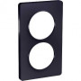 PLAQUE 2 POSTES ODACE ANTHRACITE - VERTICAL