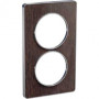 PLAQUE 2 POSTES ODACE WENGE - VERTICAL