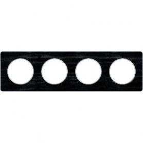 PLAQUE 4 POSTES ODACE CHENE ASTRAKAN NOIR