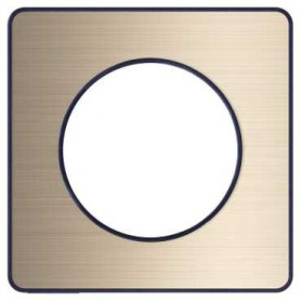 PLAQUE 1 POSTE ODACE BRONZE BROSSE