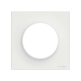 PLAQUE 1 POSTE ODACE BLANC BRILLANT PLAQUE 1 POSTE ODACE BLANC BRILLANT