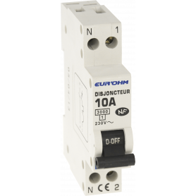 DISJONCTEUR 10A 1 PHASE+NEUTRE DISJONCTEUR 10A 1 PHASE+NEUTRE