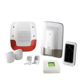 Pack alarme 8 zones sans fil avec box domotique