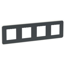 Plaque de finition - Ardoise liseré anthracite - 4 postes