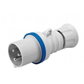 Fiche Mobile Droite - 2 Pôles + Terre - 16 Ampères Fiche Mobile Droite - 2 Pôles + Terre - 16 Ampères