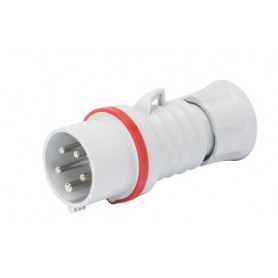 Fiche Mobile Droite - 3 Pôles + Neutre + Terre - 16 Ampères Fiche Mobile Droite - 3 Pôles + Neutre + Terre - 16 Ampères