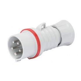 Fiche Mobile Droite - Avec inverseur de phase - 3 Pôles+Neutre+Terre - 32 Ampères