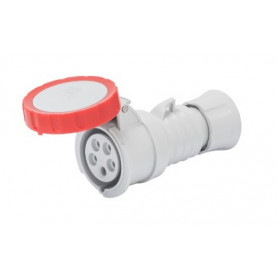 Prise Mobile Droite - 3 Pôles-Neutre-Terre - 32 Ampères Prise Mobile Droite - 3 Pôles-Neutre-Terre - 32 Ampères