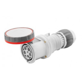 Prise Mobile Droite HP - 3 Pôles+Neutre+Terre - 63 Ampères