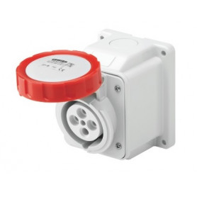 Socle de Prise en Saillie à 10° - 3 Pôles + Neutre + Terre - 32 Ampères Socle de Prise en Saillie à 10° - 3 Pôles + Neutre + Terre - 32 Ampères