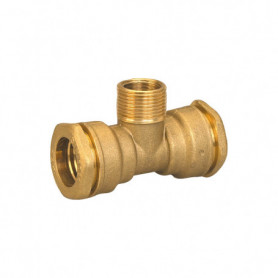 Raccord laiton - raccord en T male Ø32X1"xø32 Raccord laiton - raccord en T male Ø32X1"xø32