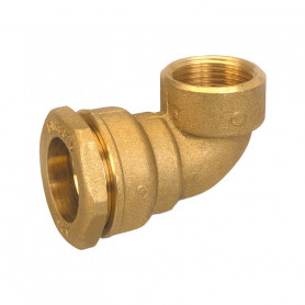 Coude femelle pour tuyaux polyéthylène, 20-1/2", laiton Coude femelle pour tuyaux polyéthylène, 20-1/2", laiton