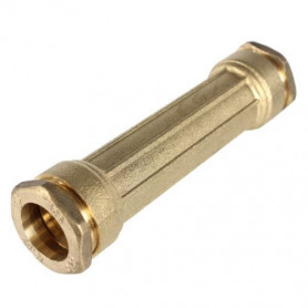 Jonction modèle long pour tuyaux polyéthylène, D.20, laiton Jonction modèle long pour tuyaux polyéthylène, D.20, laiton