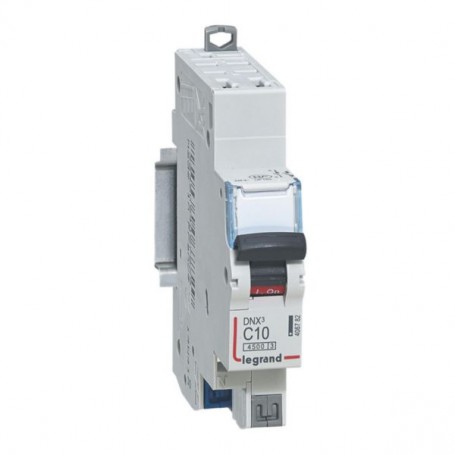 Disjoncteur modulaire DNX3 4500 – 1P+N 10A – 4,5kA