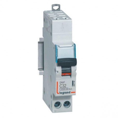 Disjoncteur modulaire DNX3 4500 – 1P+N 32A – 4,5kA